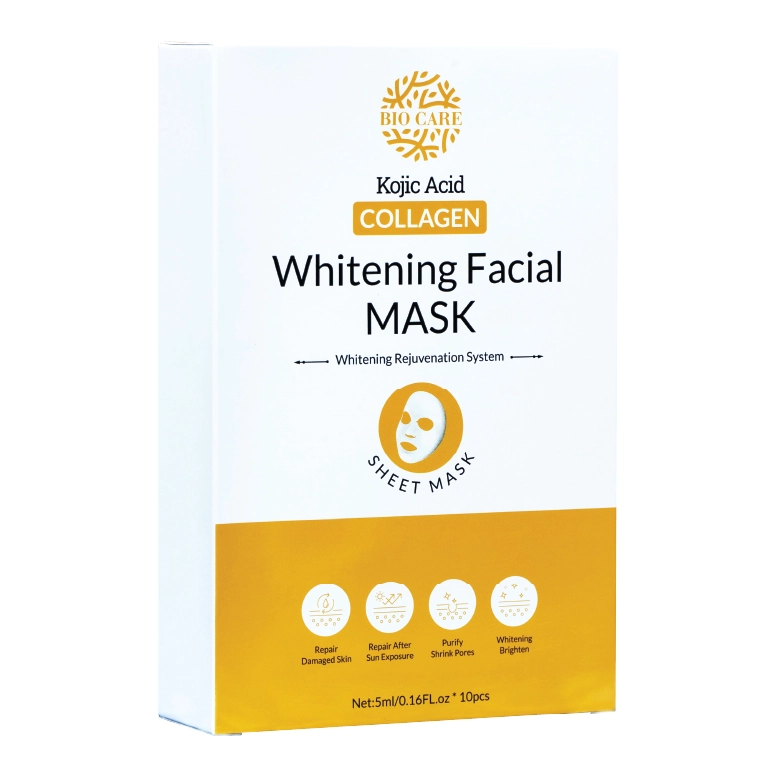 BioCare Kojic Acid & Collagen Whitening Mask (10 pcs)